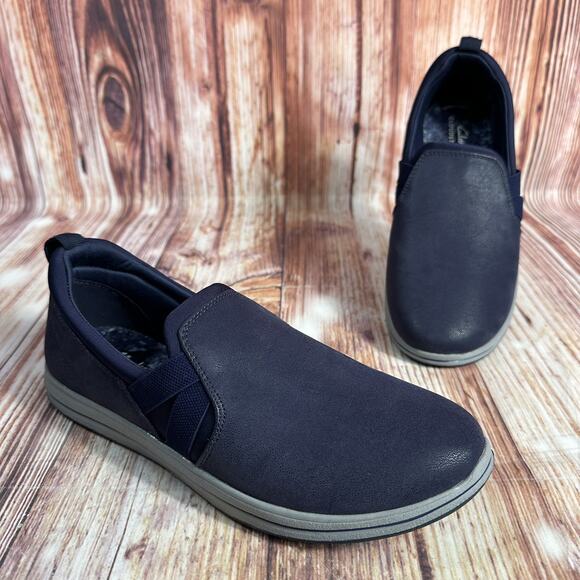 Clarks Shoes - Clarks Cloudsteppers BREEZE BALI Womens Size 7.5 Blue Suede Loafers Shoes Flats